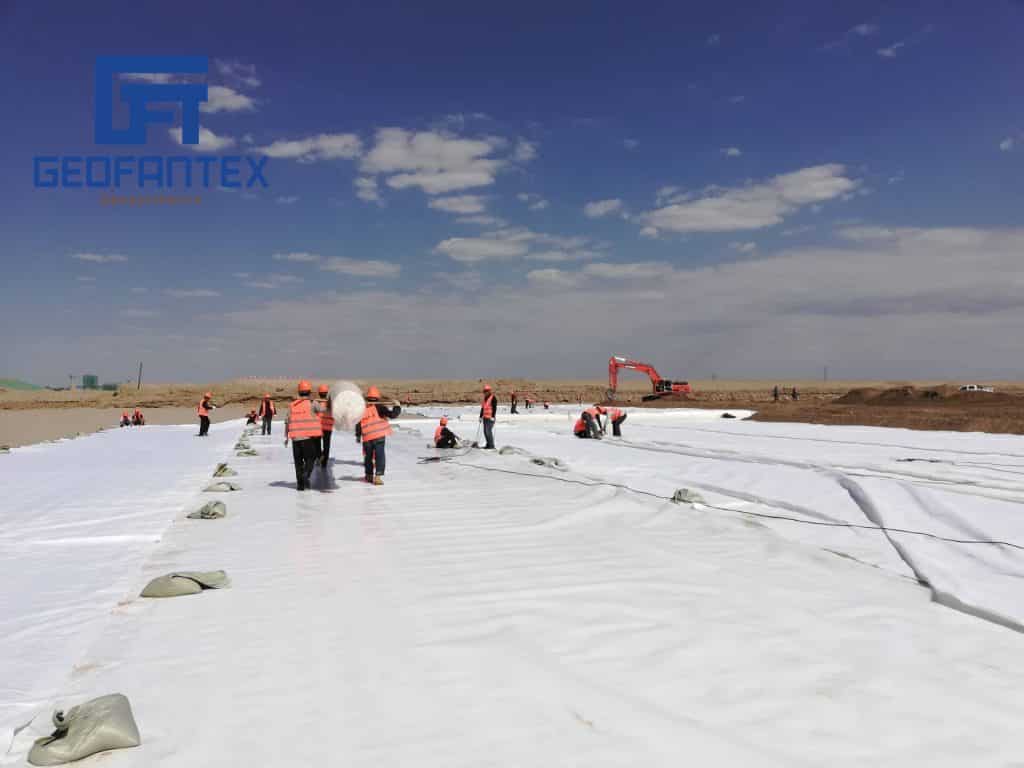 Precautions for installation and construction of geotextile