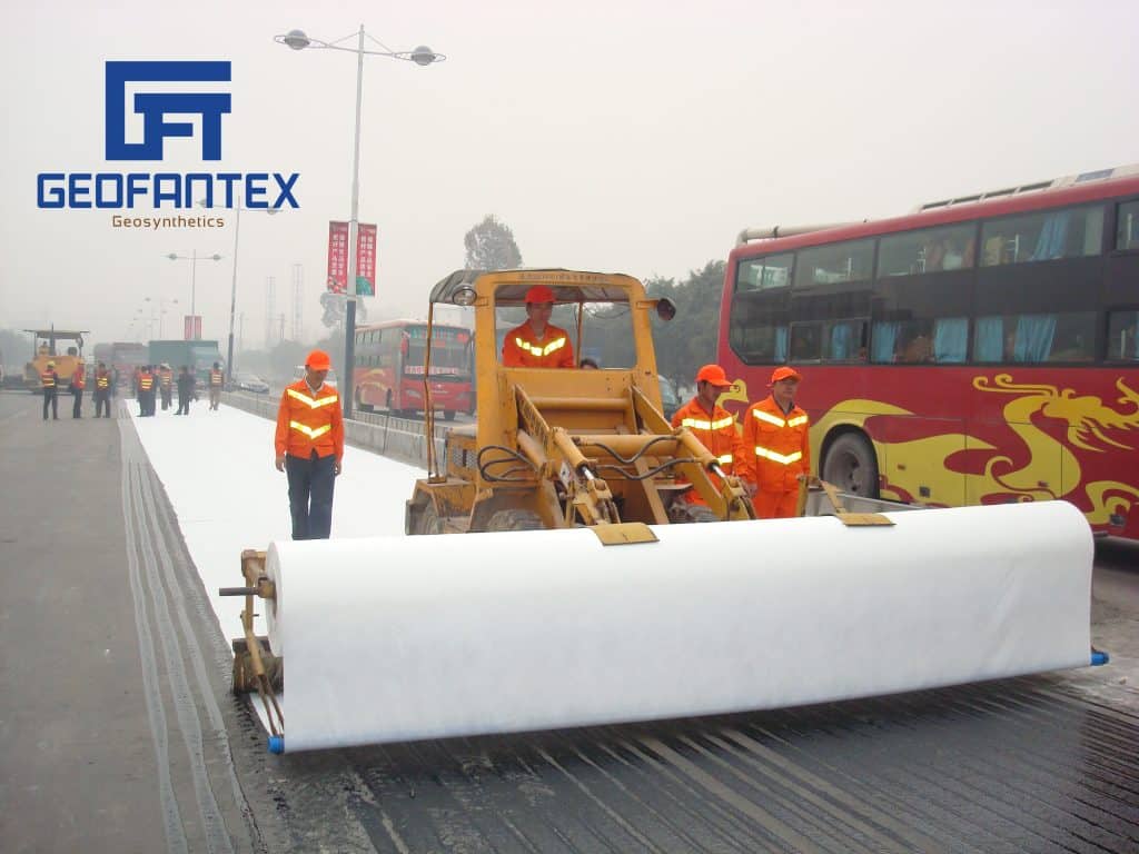 Laying Non Woven Geotextile