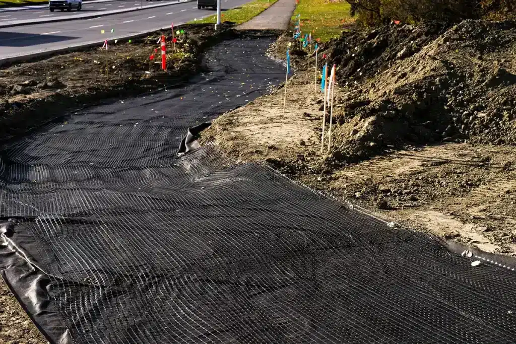 Geocomposite Geonet - TMP Geosynthetics - Geomalla, Geotextil, Geocelda, Fibra | Geomalla Biaxial, Geotextil No Tejido, Geocelda HDPE Texturado