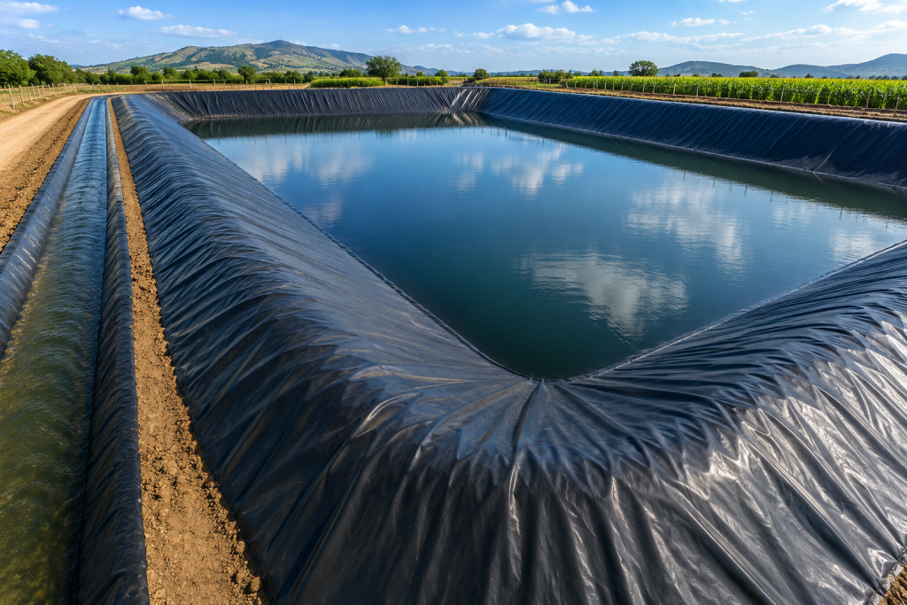 geotextil para que sirve en proyecto de depósito de agua