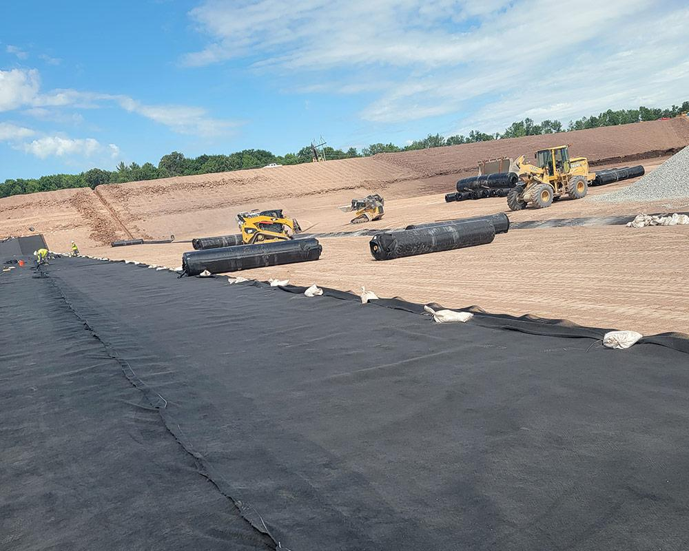 geotextil de poliéster aplicado en sistema de drenaje y estabilización de carreteras