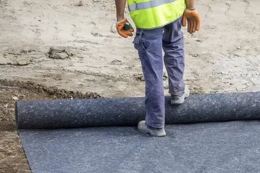 geotextil en muros de contencion utilizado en proyecto de refuerzo de muro de tierra