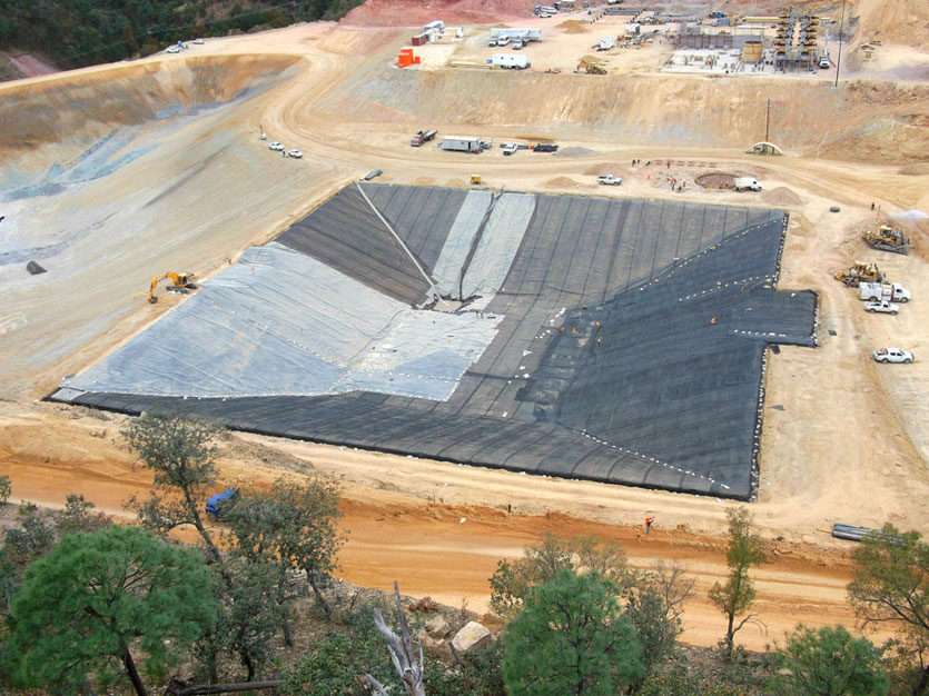 funciones de los geocompuestos en proyecto de minería para drenaje y filtración